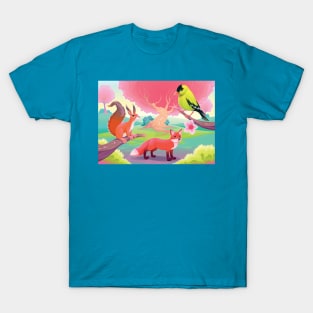 Woods Animals T-Shirt